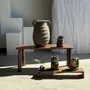 Accessoires de déco extérieure - Petite grenouille sculpture de pierre calcaire balinaise au couvre-che - OFFICE OBJETS