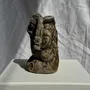 Accessoires de déco extérieure - Petite grenouille sculpture de pierre calcaire balinaise au couvre-che - OFFICE OBJETS