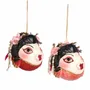 Other Christmas decorations - PAGODA GEISHA PUFFER FISH ORN ASS/2 RD/BLK 9CM - GOODWILL M&G