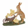 Objets de décoration - BUNNY HARE W/CHICKS IN CART TT YL/BRWN 33CM - GOODWILL M&G