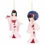 Other Christmas decorations - GEISHA GIRL ORN ASS/2 PNK/RD 12CM - GOODWILL M&G