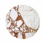 Tables basses - Table basse en marbre rouge blanc - SAGIT