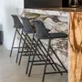 Stools for hospitalities & contracts - Kakī stool with backrest sh 64 indoor | stools - FEELGOOD DESIGNS