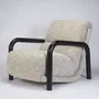 Lounge chairs for hospitalities & contracts - Ginga XL Armchair in Solid Black Oak Structure, COM Option - DUISTT