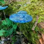 Floral decoration - Small glass flower for in transparent, dark blue colour - CARNEOL GLASS