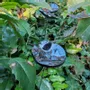 Floral decoration - Small glass flower for outdoor use in black, red - CARNEOL GLASS