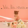 Children's decorative items - Live Your Dreams – Bestselling Wire Bedroom Wall Decor - BIJOUX DE MUR