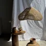 Hanging lights - Suspension, rattan lamp in the shape of a flower, tulip, corolla H:50 - OFFICE OBJETS