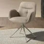 Chairs - Swivel chair in beige fabric - ANGEL CERDÁ