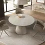 Chairs - Swivel chair in beige fabric - ANGEL CERDÁ