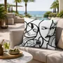 Tissus pour extérieurs - Coussin d'extérieur White Elongi  60 x 60 - Design by BRASS - ARTDECORIS