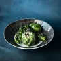 Bowls - RAMI bowls, 3 different colors and sizes,  taupe, blue, black - KLATT OBJECTS