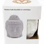 Home fragrances - Ceramic Oil Burner - White Buddha Head 14cm - ARABESK