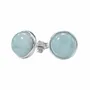 Home fragrances - 925 Silver Earrings - AA Aquamarine 8mm - ARABESK