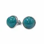 Home fragrances - 925 Silver Earrings - AA Blue Apatite 8mm - ARABESK