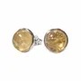 Parfums d'intérieur - Boucles d'Oreilles Argent 925 - Citrine Naturelle AA 8mm - ARABESK