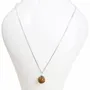 Home fragrances - COllier 925 Silver - Tiger's Eye Pendant AA 10mm - ARABESK