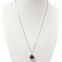 Parfums d'intérieur - Collier Argent 925 - Pendentif Lapis Lazuli AA 10mm - ARABESK