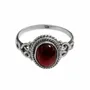 Home fragrances - 925 Silver Ring - Red Garnet AA T54 - ARABESK