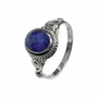 Home fragrances - 925 Silver Ring - Faceted Blue Sapphire AA T56 - ARABESK