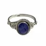 Home fragrances - 925 Silver Ring - Faceted Blue Sapphire AA T56 - ARABESK