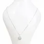 Parfums d'intérieur - Collier Argent 925 - Pendentif Aigue Marine A+ 10mm - ARABESK