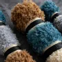 Other wall decoration - Velvet Totems: 3-Piece Handmade Textured Wool Wall Installation Set - SARMAL DESIGN