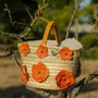 Bags and totes - Daisy Basket with Big Flowers - DANIÉ