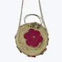 Bags and totes - Camelia round bag with flowers - DANIÉ