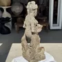 Sculptures, statuettes and miniatures - Large traditional Indonesian sculpture of a goddess with a shell - OFFICE OBJETS
