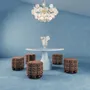 Tabourets - Tabouret Myrna fabriqué à la main au Portugal par Ottiu - OTTIU