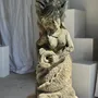 Sculptures, statuettes et miniatures - Sculpture traditionnelle indonésienne de sirène en roche calcaire - OFFICE OBJETS