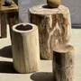 Coffee tables - Very large white and gray petrified wood side table H45 D39 - OFFICE OBJETS