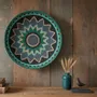 Other wall decoration - Tribal Sun: Handmade Wicker Wall Plate (60cm) - SARMAL DESIGN
