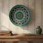 Other wall decoration - Tribal Sun: Handmade Wicker Wall Plate (60cm) - SARMAL DESIGN