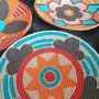 Other wall decoration - Bloom & Rhythm: Set of 6 Handmade Wicker Wall Plates (20cm) - SARMAL DESIGN