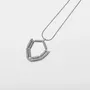 Jewelry - Hexagon Necklace Silver with Hematite - C.KARAKALPAKI