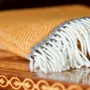 Throw blankets - Wool throw blanket VENEZIA Yellow - MOST-BLANKETS