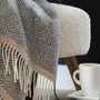 Throw blankets - Wool throw blanket VENEZIA Grey - MOST-BLANKETS