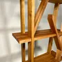 Bookshelves - Organic bookcase, mix of solid wood species - EBÉNISTERIE CONTEMPORAINE MIOSSEC