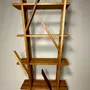 Bookshelves - Organic bookcase, mix of solid wood species - EBÉNISTERIE CONTEMPORAINE MIOSSEC