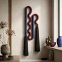 Other wall decoration - Velvet Serpent: Handmade Sculptural Textile Wall Art - SARMAL DESIGN