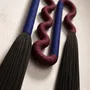 Other wall decoration - Velvet Serpent: Handmade Sculptural Textile Wall Art - SARMAL DESIGN