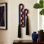 Other wall decoration - Velvet Serpent: Handmade Sculptural Textile Wall Art - SARMAL DESIGN