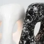 Unique pieces - Duo White Noise Lamps - CLEMENCE MARS & THOMAS LELOUCH