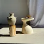 Autres tables  - Sexy Neck - Bout de canapé en bois massif (monoxyle) blanc - OFFICE OBJETS