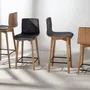 Stools - LUKA SW natural oak Barstool - DELTA