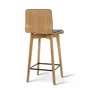 Stools - LUKA SW natural oak Barstool - DELTA