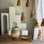 Abat-jours - Suspension ou abat-jour en teck naturel organique ajouré tubulaire - OFFICE OBJETS