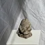 Sculptures, statuettes et miniatures - Petite grenouille sculpture de pierre calcaire balinaise au gamelan - OFFICE OBJETS